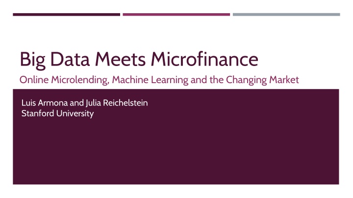 big data meets microfinance online microlending