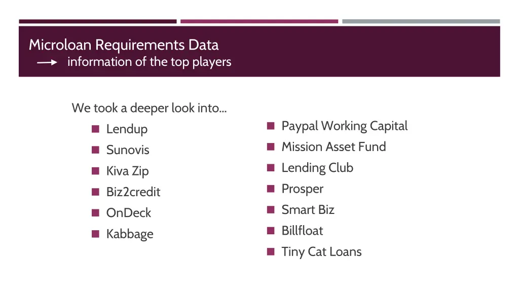 microloan requirements data information