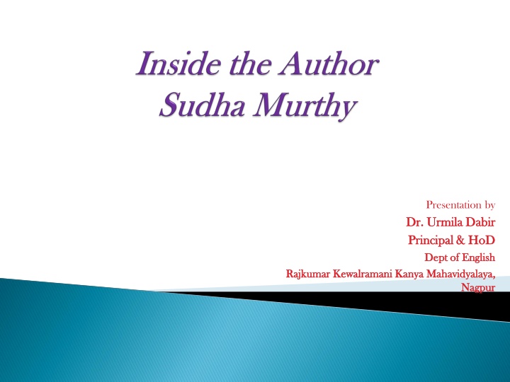 presentation by dr dr urmila urmila dabir