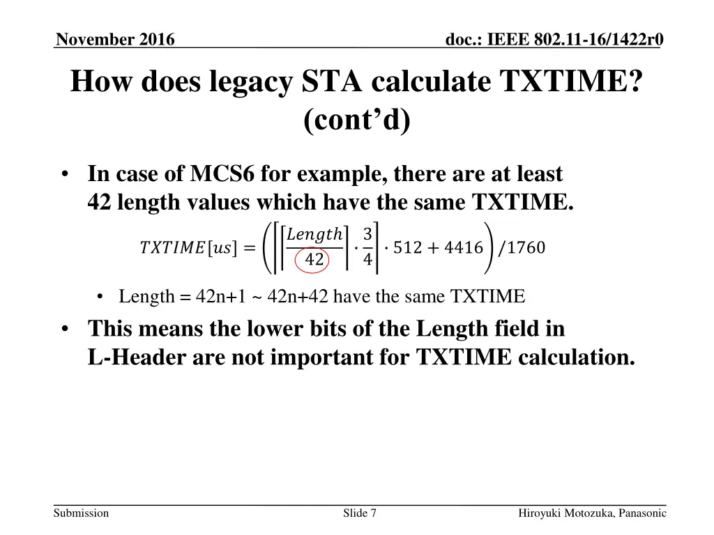 november 2016 how does legacy sta calculate 1