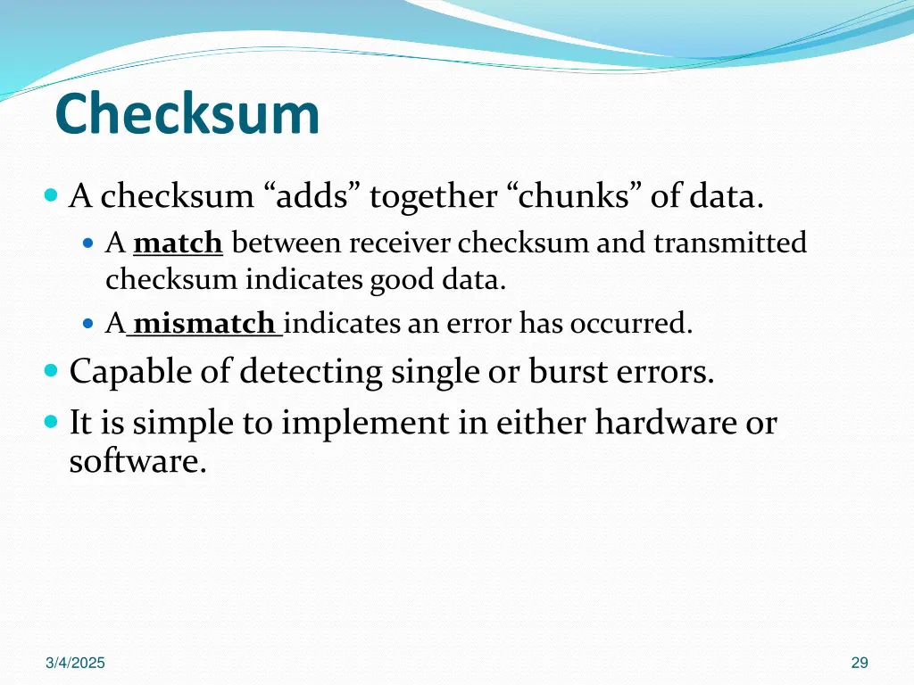 checksum