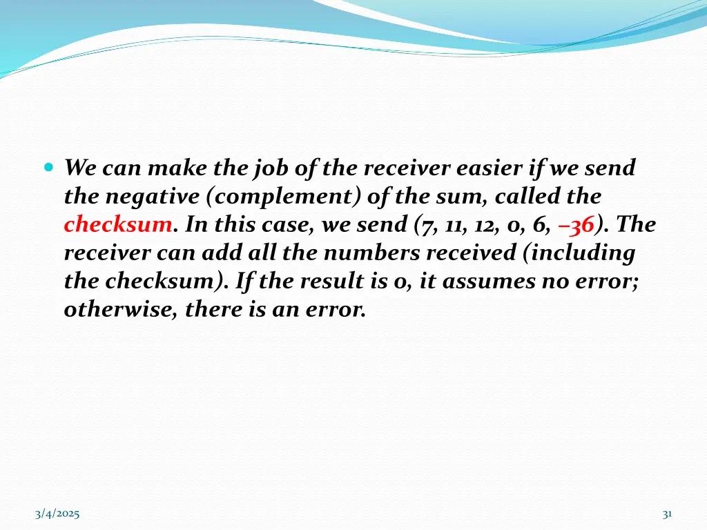 we can make the job of the receiver easier