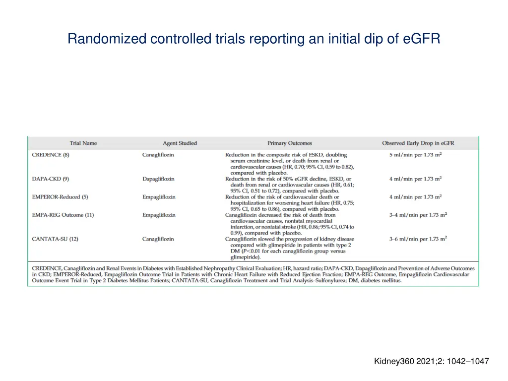 randomized controlled trials reporting an initial