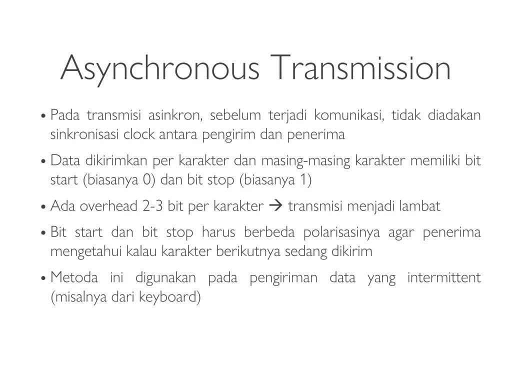 asynchronous transmission 1