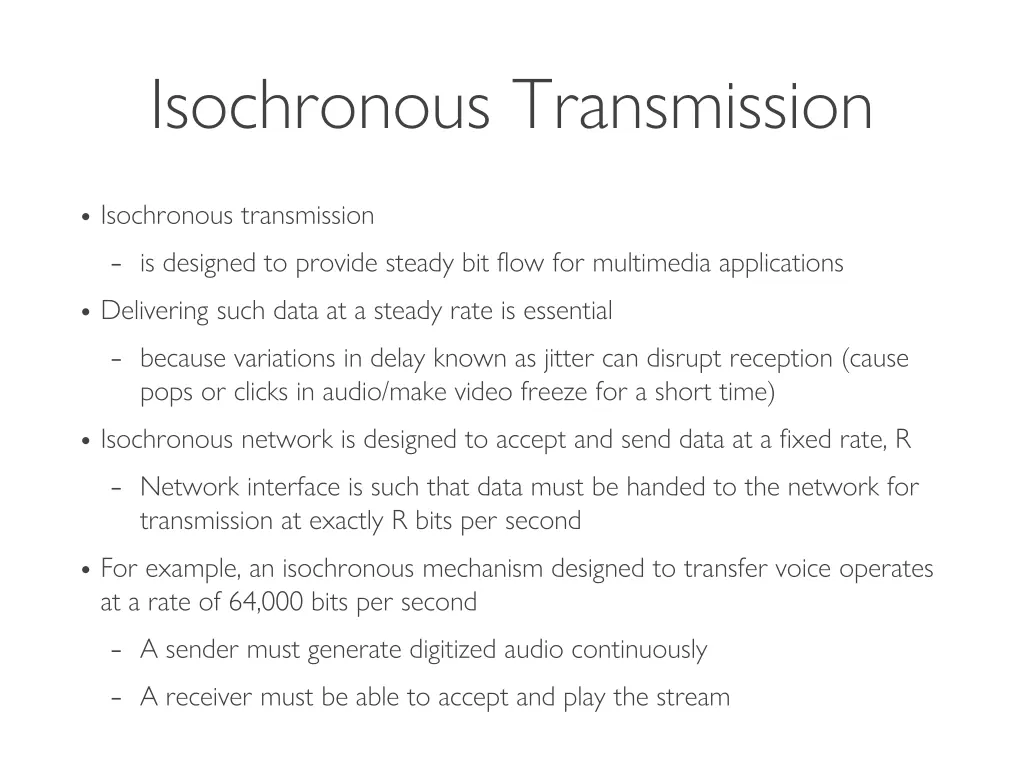 isochronous transmission 1