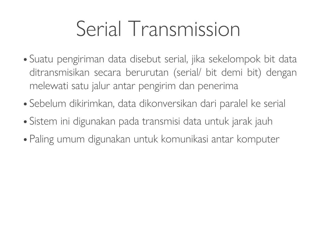 serial transmission 1