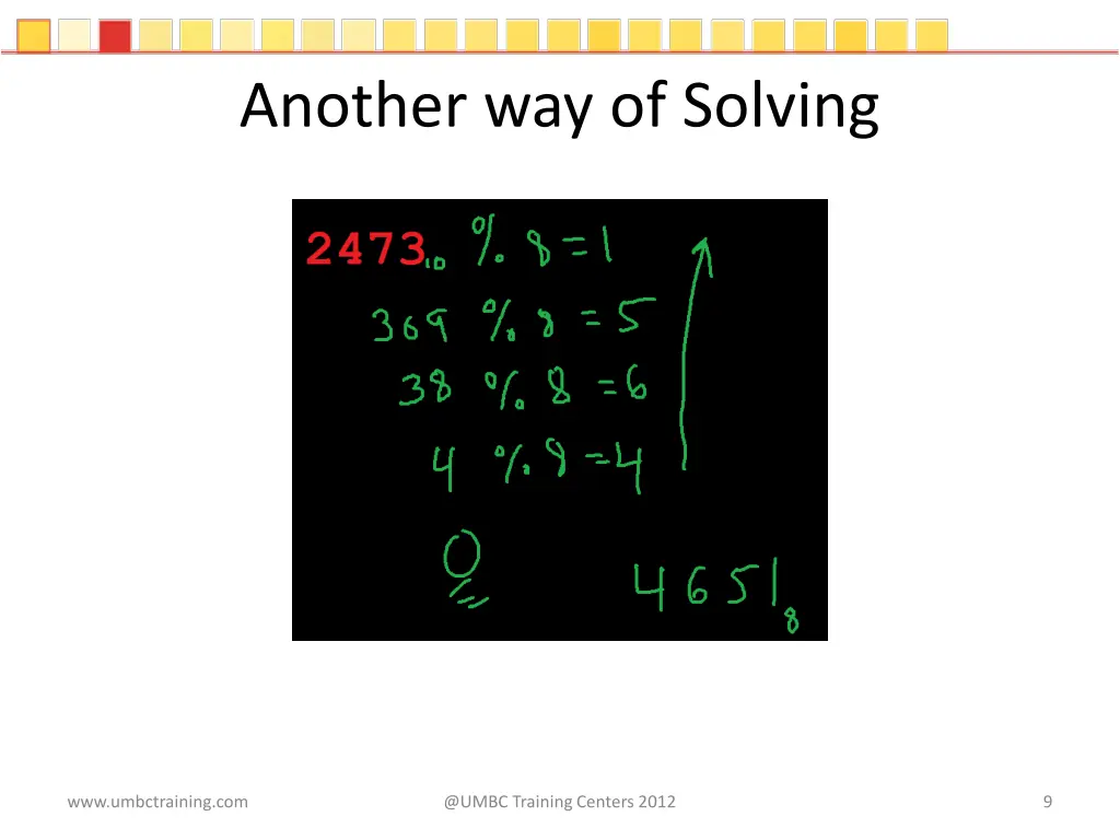 another way of solving 1