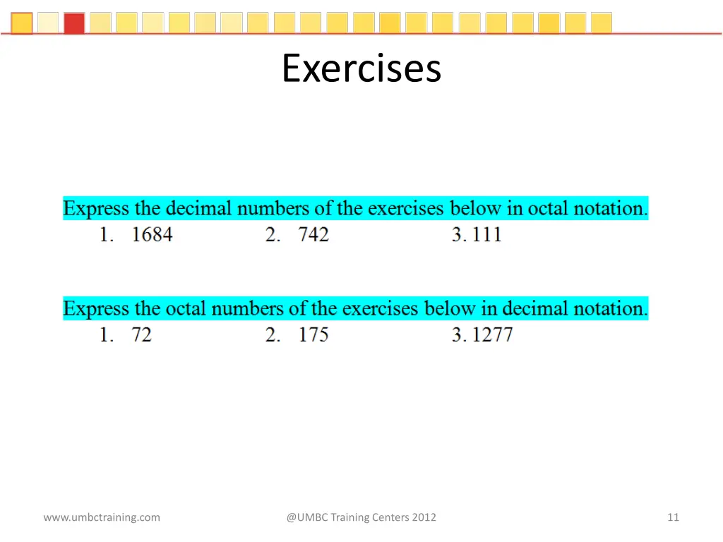 exercises