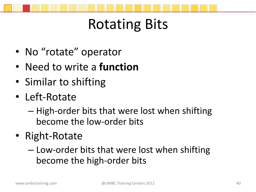 rotating bits