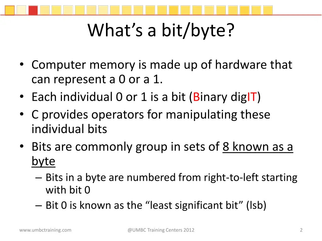 what s a bit byte