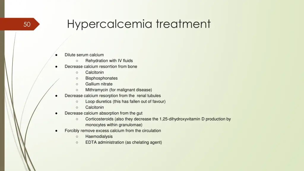 hypercalcemia treatment