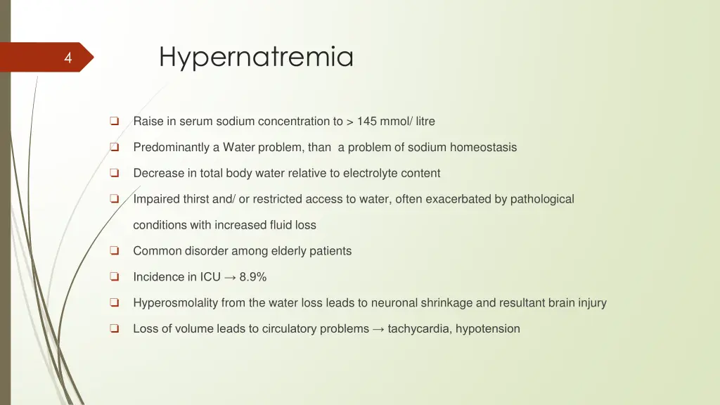 hypernatremia