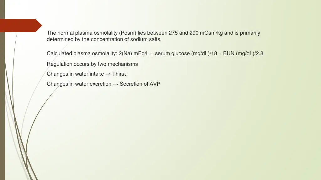 the normal plasma osmolality posm lies between