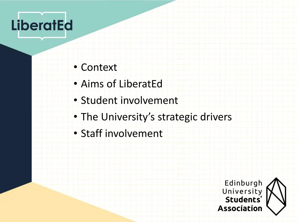 context aims of liberated student involvement