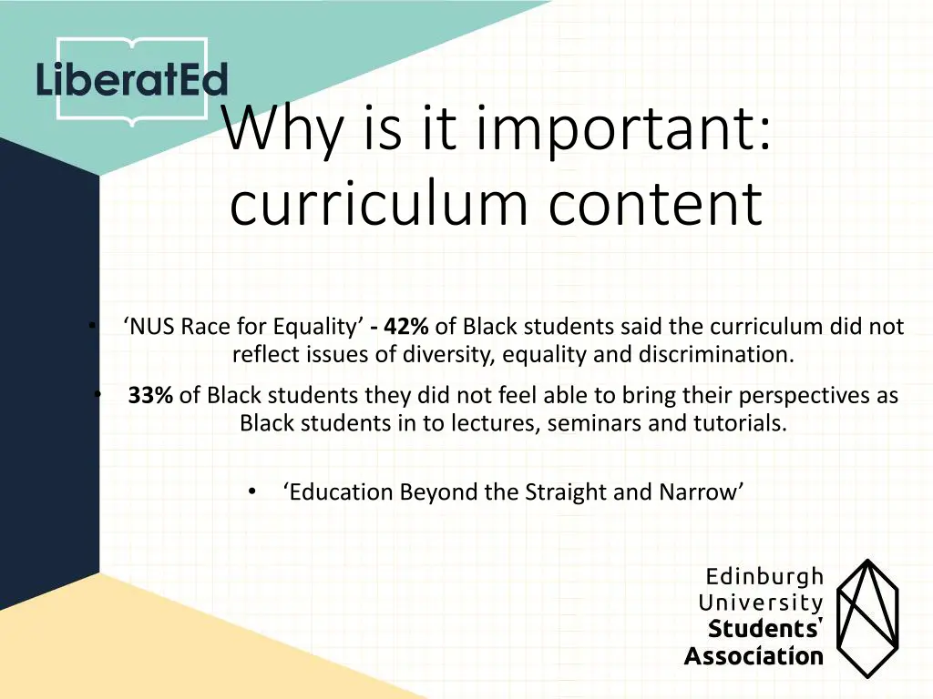 why is it important curriculum content