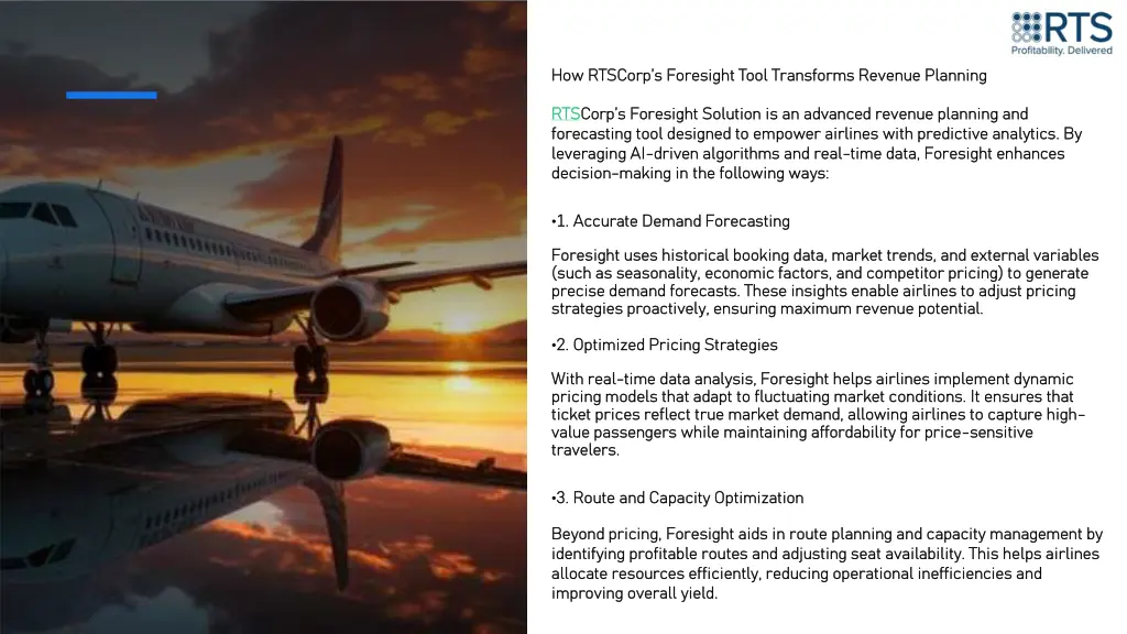 how how rtscorp s rtscorp s foresight tool