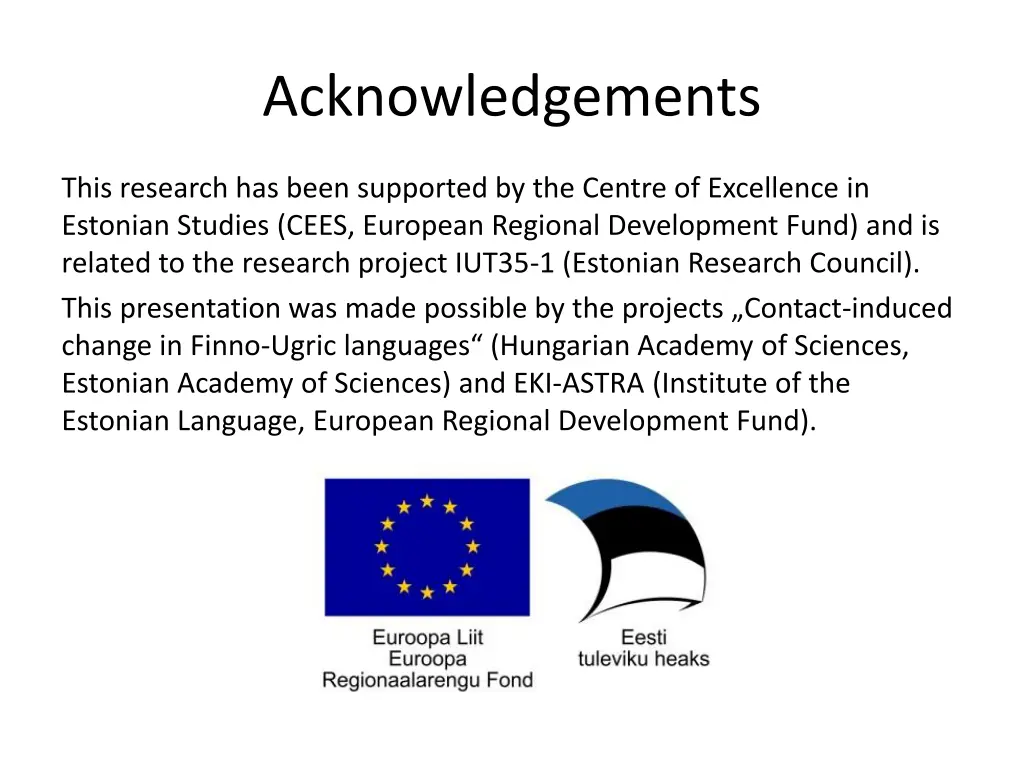 acknowledgements