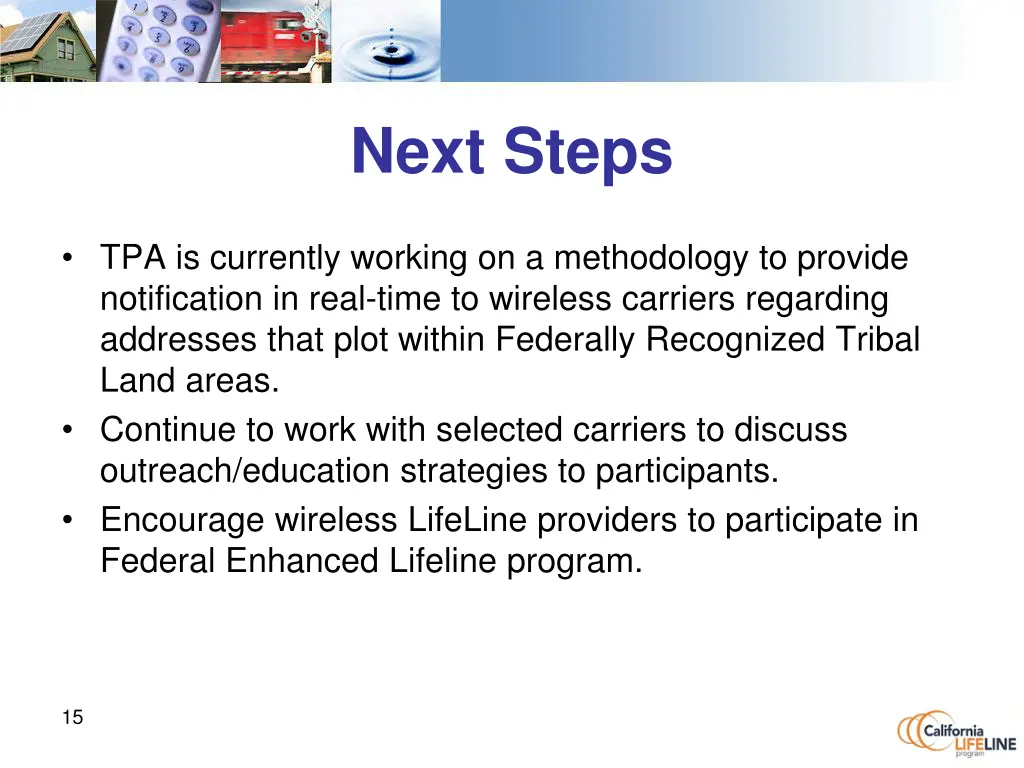 next steps