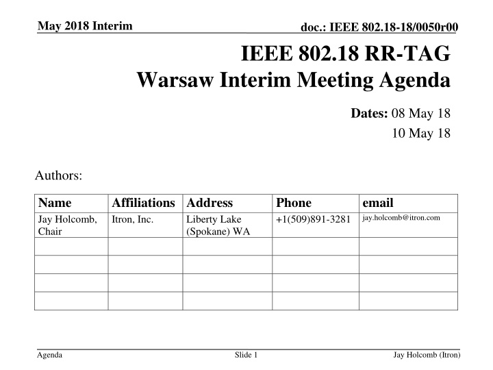 may 2018 interim