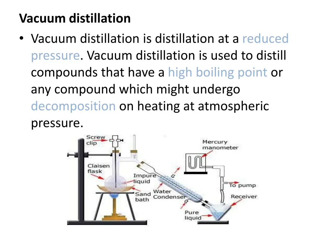 vacuum distillation vacuum distillation