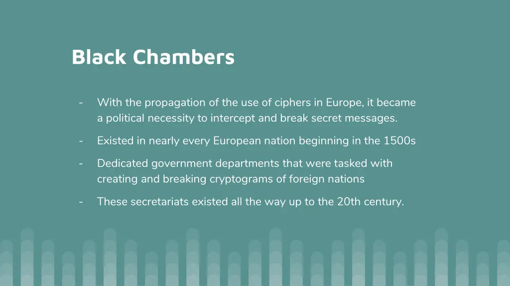 black chambers