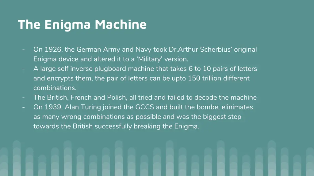 the enigma machine