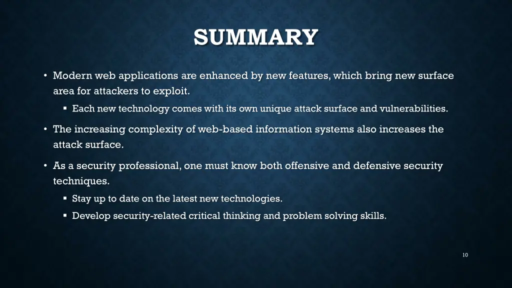 summary