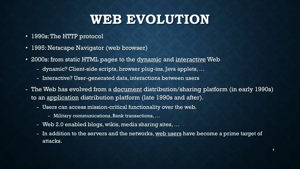 web evolution