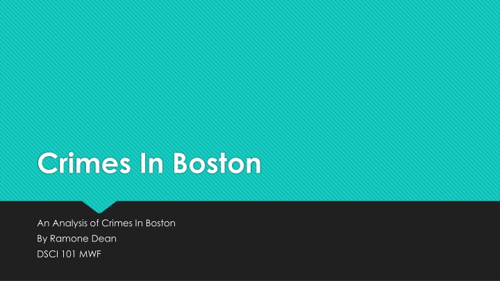 crimes in boston