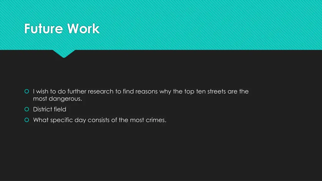 future work