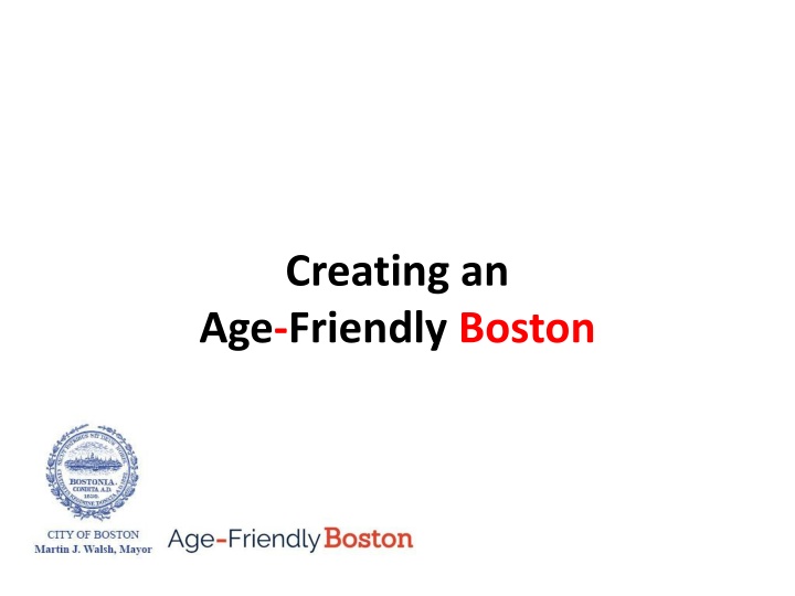 creating an age friendly boston