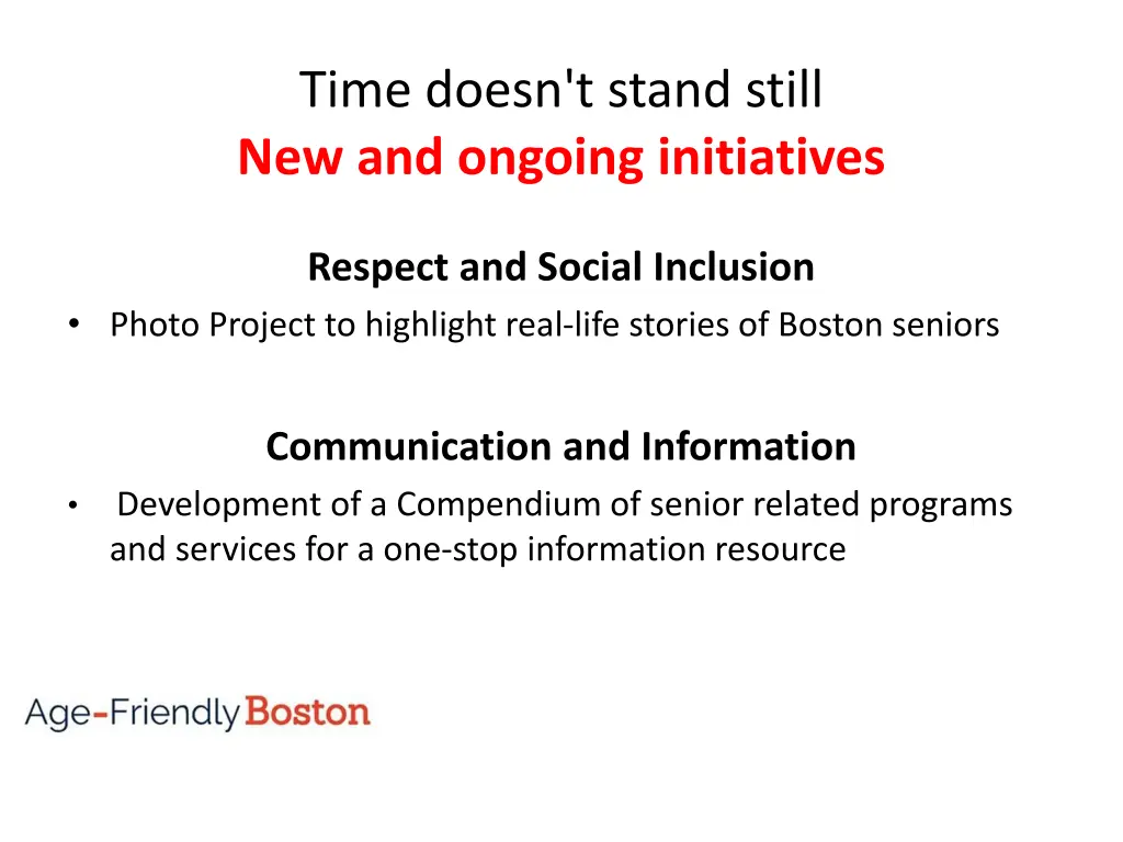 time doesn t stand still new and ongoing 3