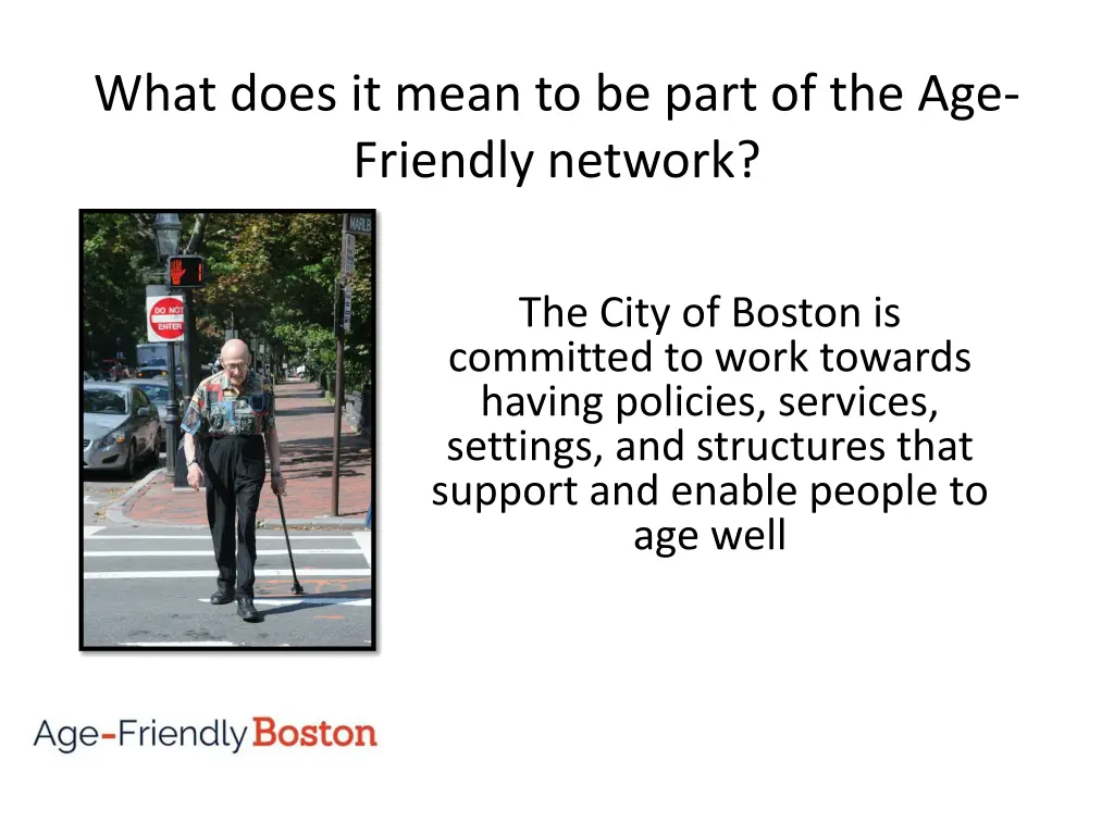 what does it mean to be part of the age friendly