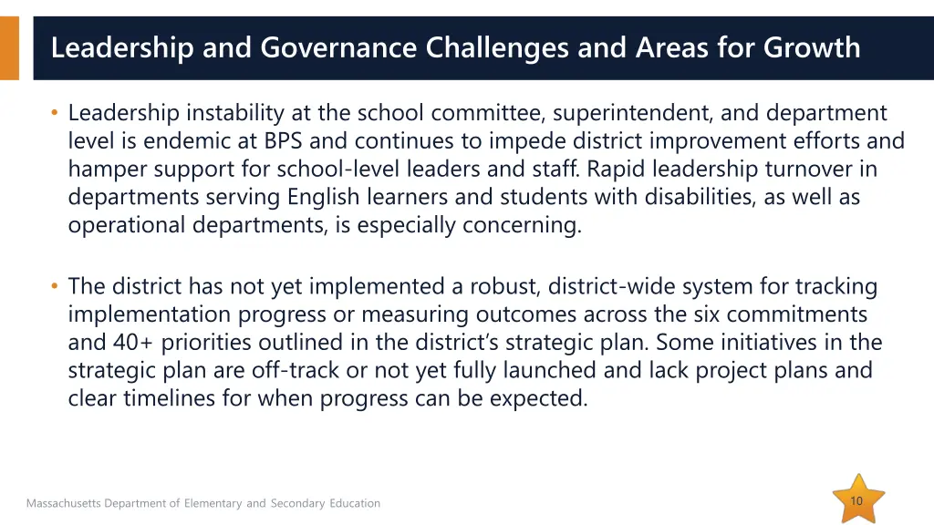 leadership and governance challenges and areas 1
