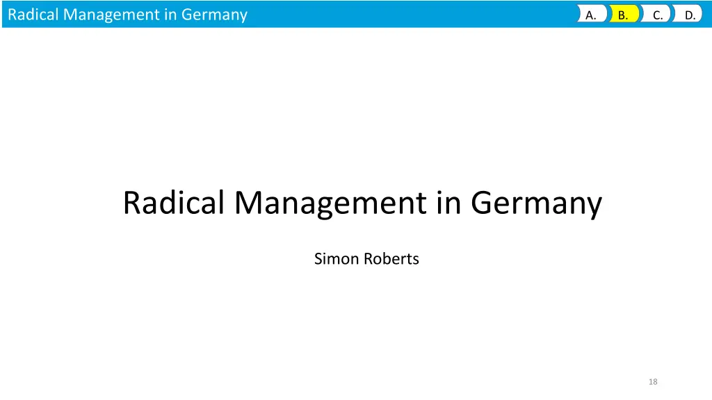 radical management in germany 1