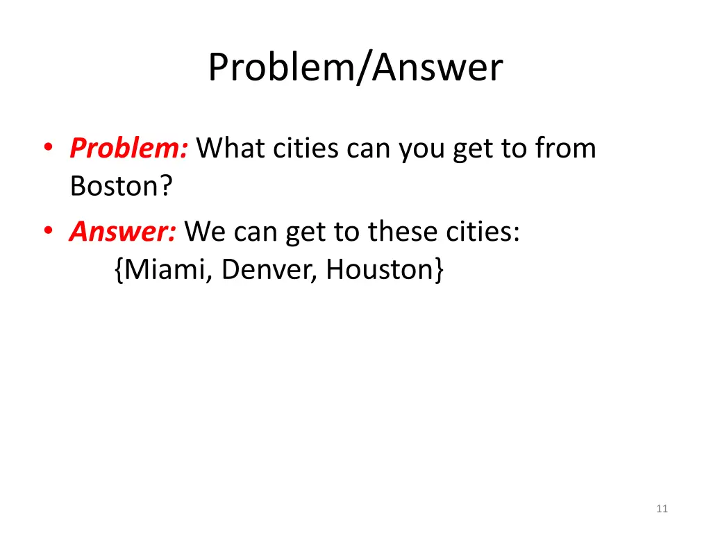 problem answer