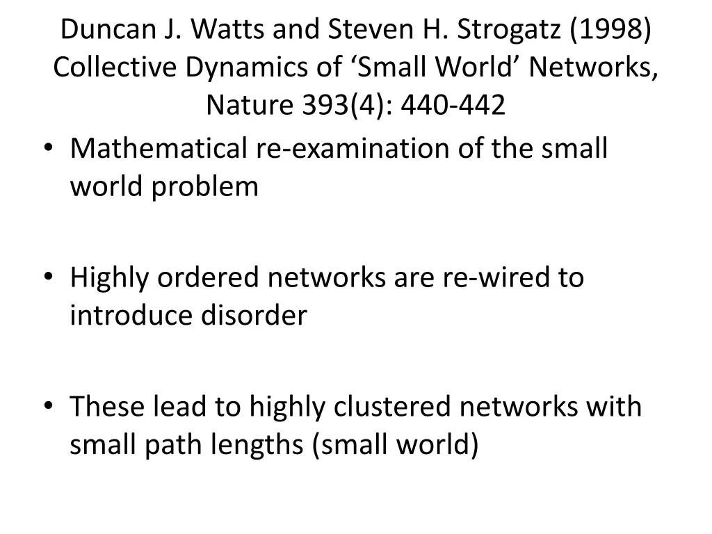 duncan j watts and steven h strogatz 1998