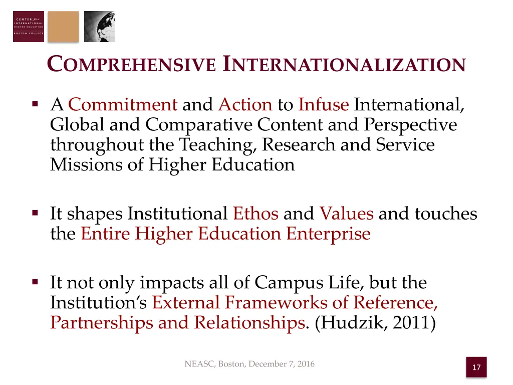 c omprehensive i nternationalization