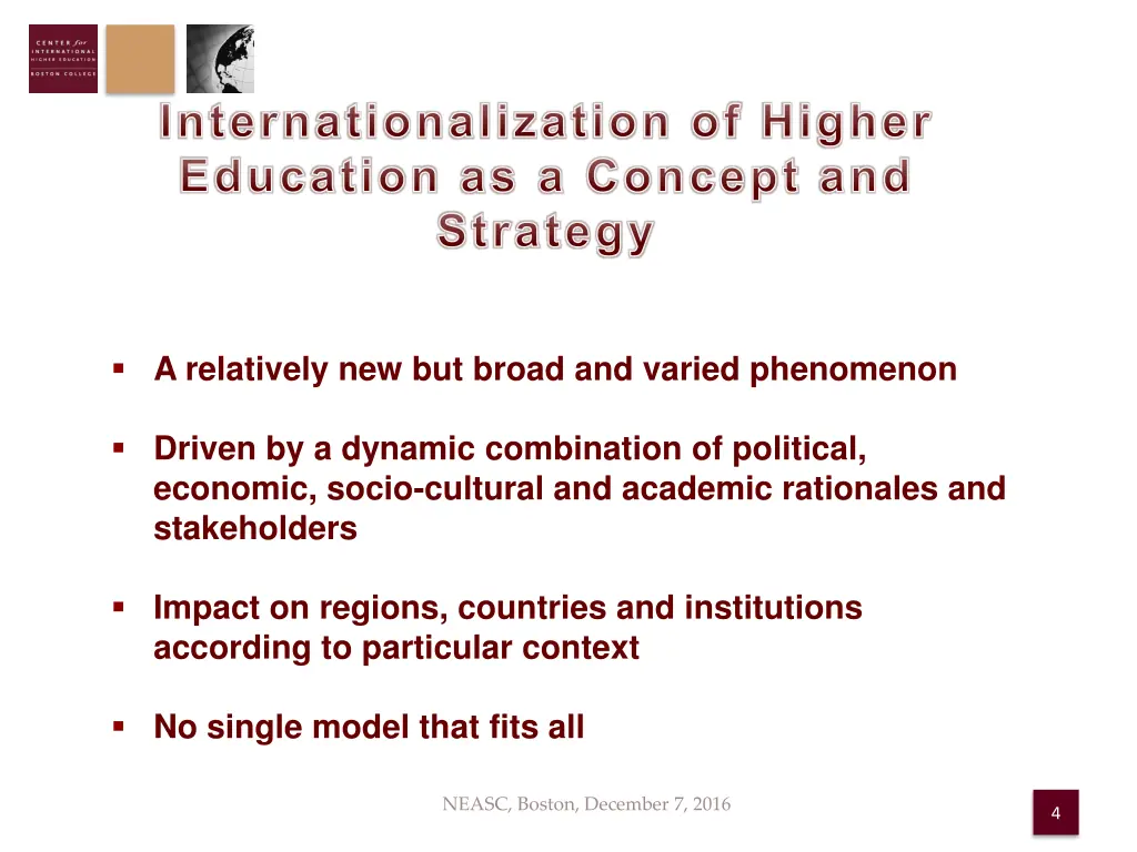 internationalization of higher education