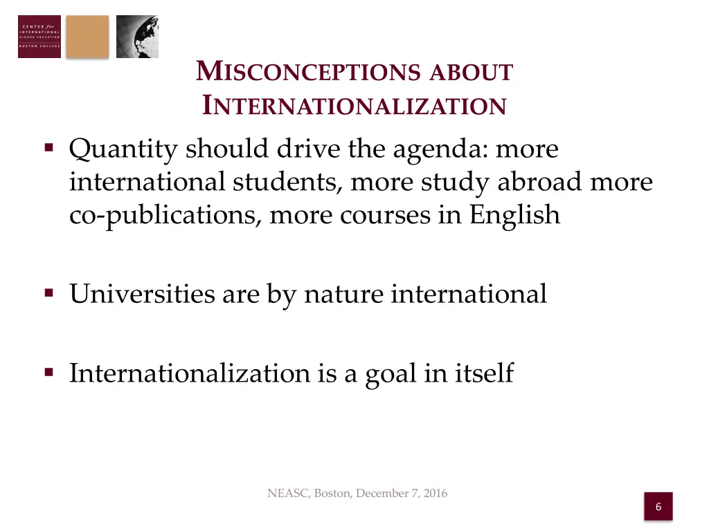 m isconceptions about i nternationalization