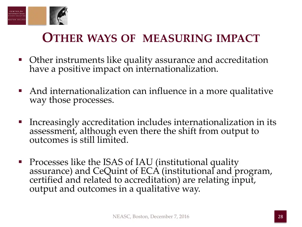 o ther ways of measuring impact