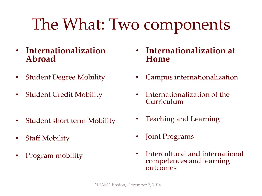 the what two components