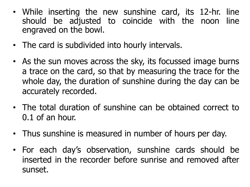 while inserting the new sunshine card
