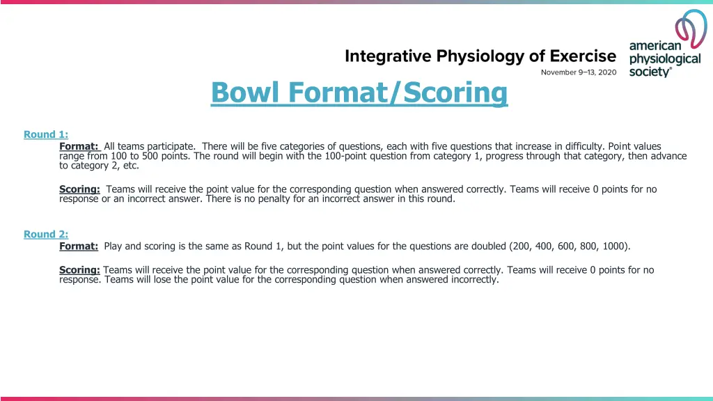 bowl format scoring
