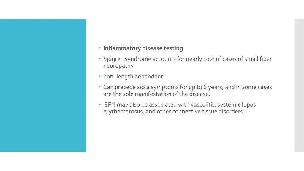 inflammatory disease testing