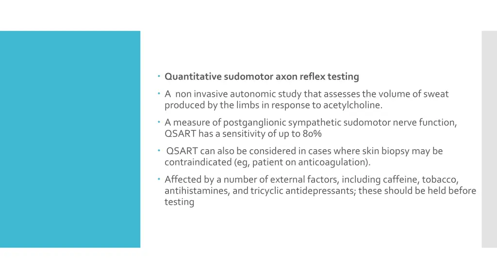 quantitative sudomotor axon reflex testing