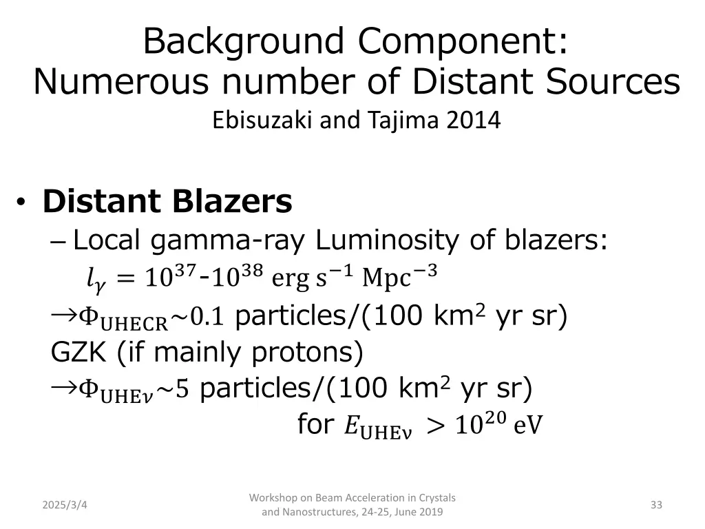 background component numerous number of distant
