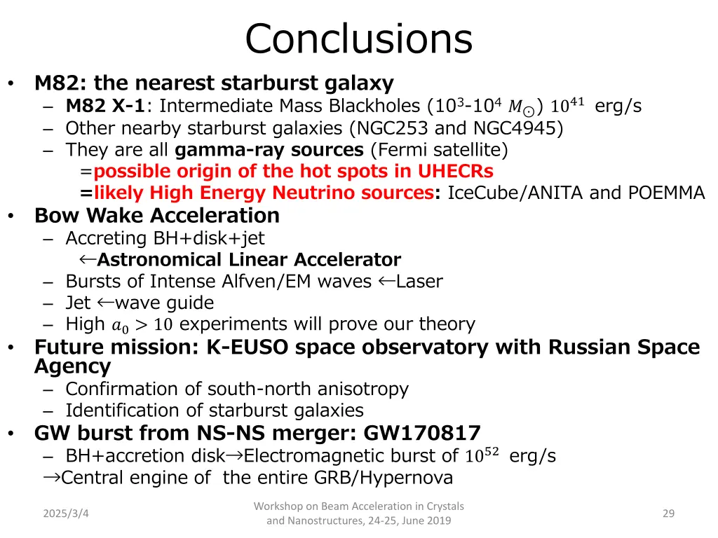 conclusions