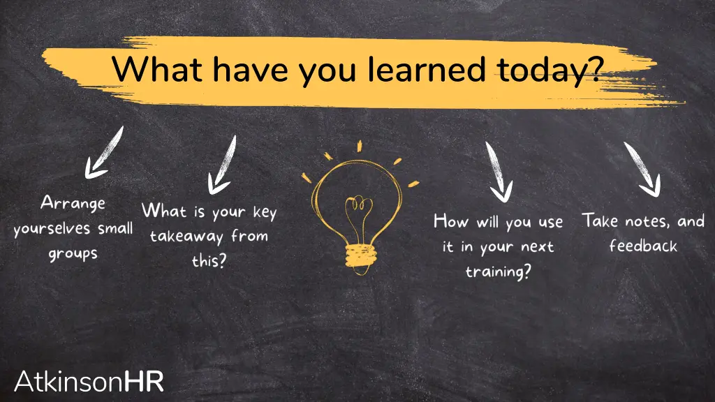 what have you learned today