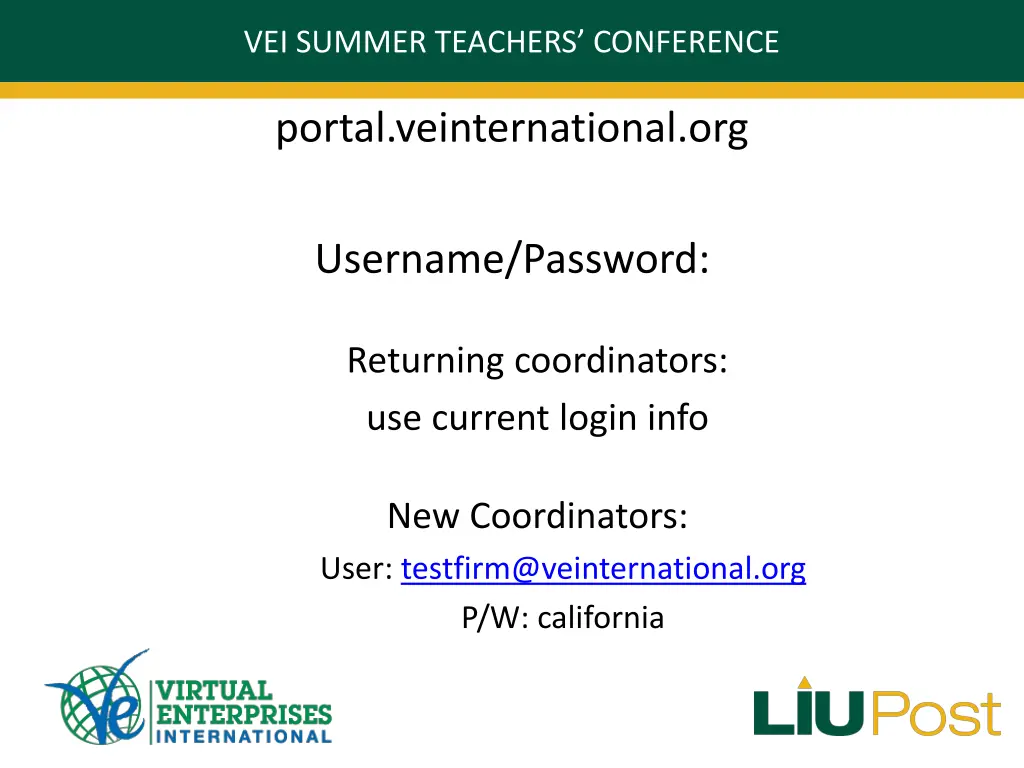 vei summer teachers conference 1